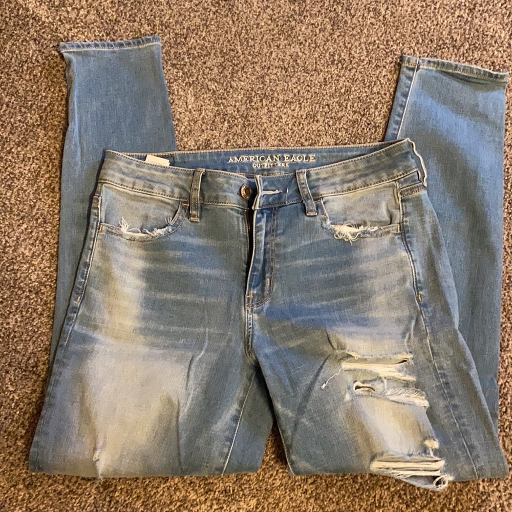 Ae distressed Jegging